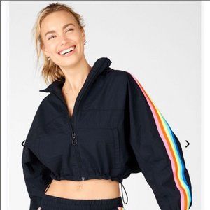 NWT Fabletics LE Pride, Cropped  Zip Jacket. Med